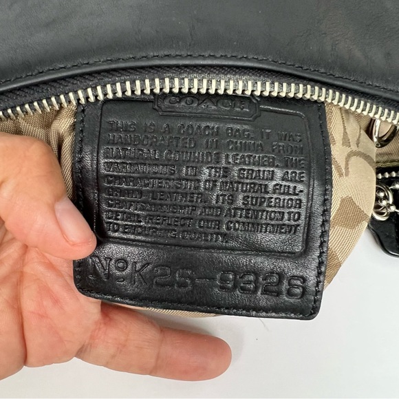 Coach Vintage Genuine Black Leather Legacy Slim Hobo Adjustable Shoulder Bag - Picture 11 of 11